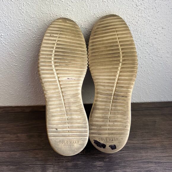 Cole‎ Haan Grand Plus Mens Size 11 Shoes British Tan Leather Wingtip Oxfords - Picture 5 of 7